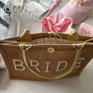 Bride Bachelorette Set Hats Tattoos Tote Bag